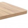 Mesa bistrô 60x60 cm MDF castanho-claro 3