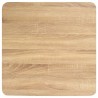 Mesa de bistró MDF marrón claro 60x60 cm 4