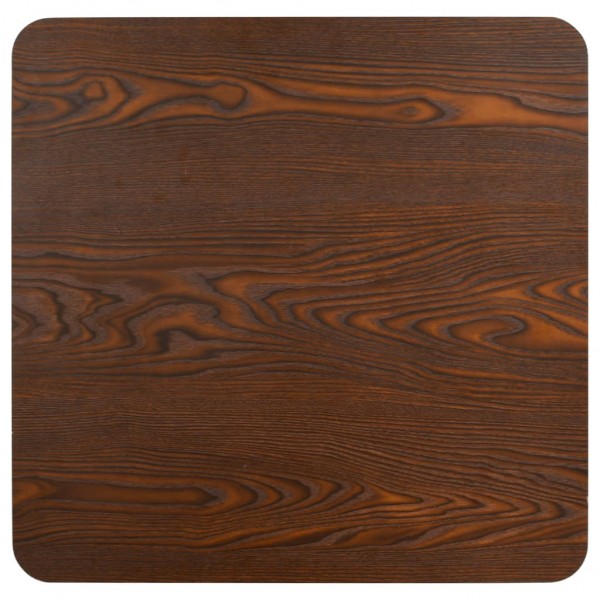 Mesa bistrô 60x60 cm MDF castanho-escuro M 4