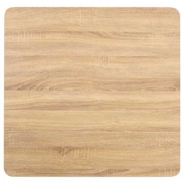 Mesa bistrô 80x80 cm MDF castanho-claro M 3