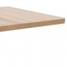 Mesa bistrô 80x80 cm MDF castanho-claro 4