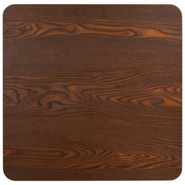 Mesa bistrô 80x80 cm MDF castanho-escuro M 3