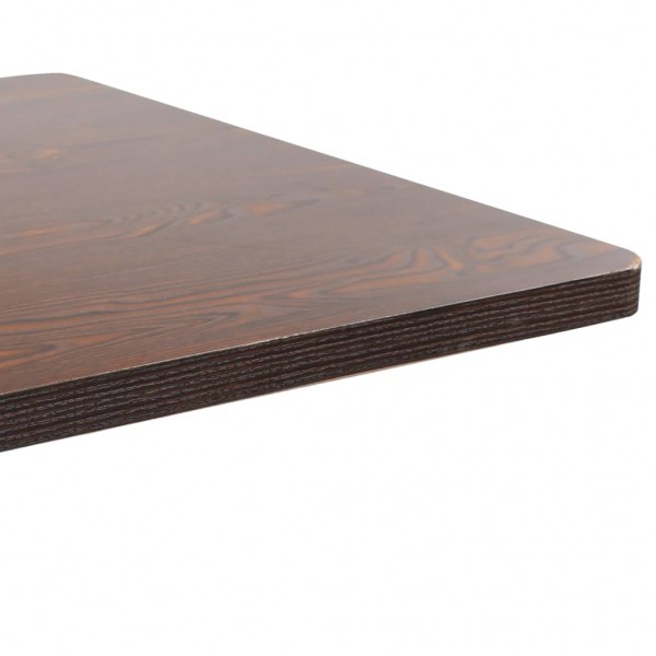 Mesa bistrô 80x80 cm MDF castanho-escuro M 4