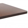 Mesa bistrô 80x80 cm MDF castanho-escuro 4