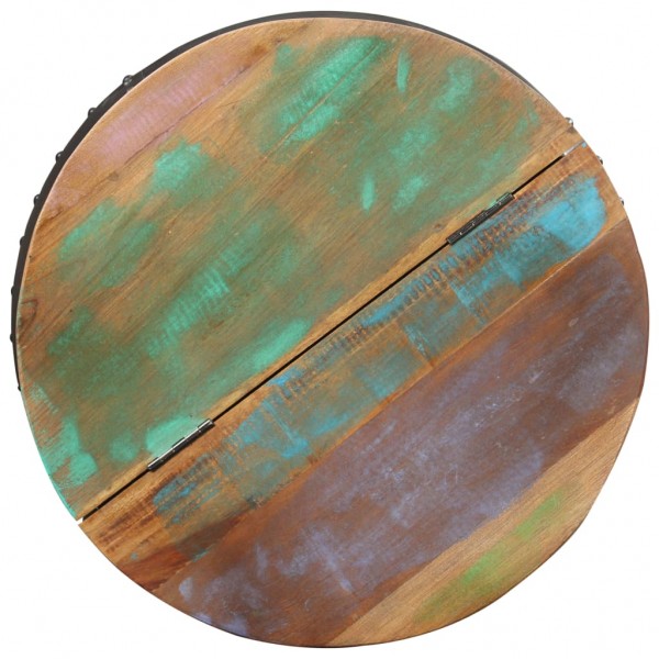 Mesa de centro de madera maciza reciclada 53x43 cm M 5