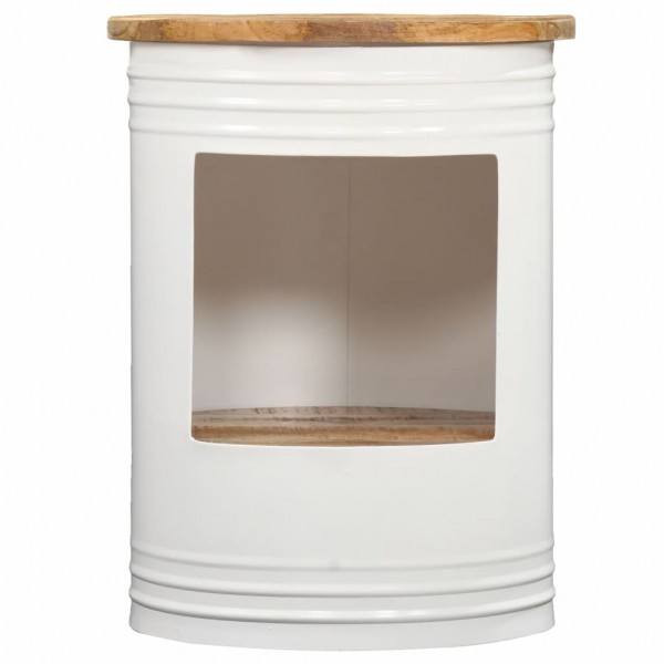 Mesa de centro de madera maciza de mango 43x55 cm M 2