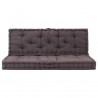 Cojines para muebles de palets 2 unidades algodón antracita 2