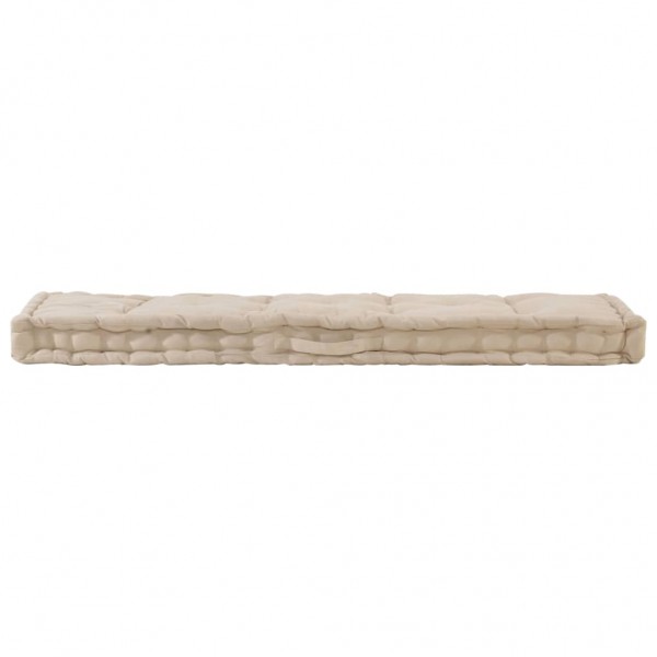 Cojines para muebles de palets 2 unidades algodón beige M 4
