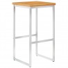 Taburetes de bar 4 uds madera maciza acacia y acero inoxidable 3