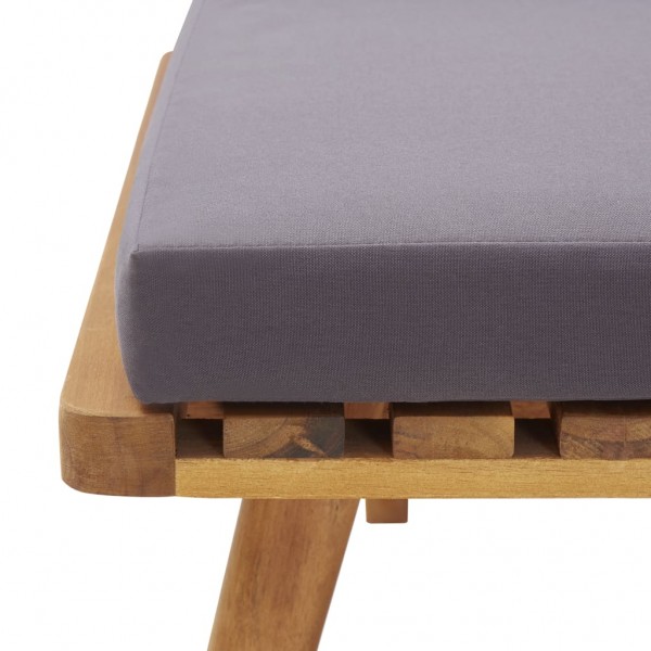 Sofá de esquina para jardín con cojines madera maciza de acacia M 5