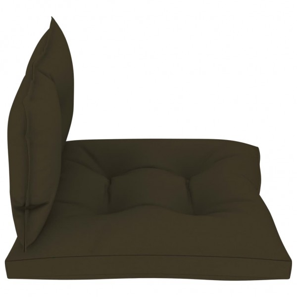 Cojines para palets 2 unidades tela gris taupé M 3