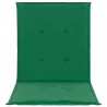 Cojín silla jardín respaldo bajo 4 uds tela Oxford verde 4