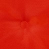 Cojín silla jardín respaldo bajo 2 uds tela Oxford rojo 2