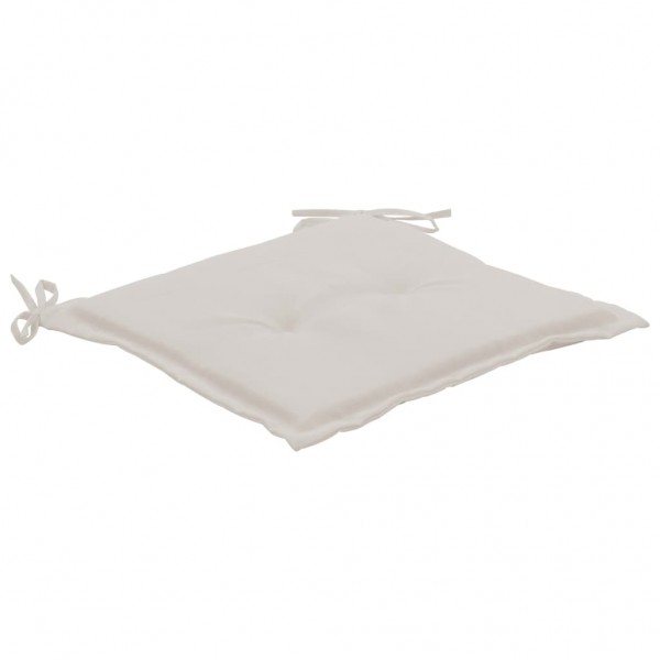 Almofadões p/ cadeiras jardim 4pcs 40x40x4 cm oxford cor creme M 4