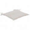 Almofadões p/ cadeiras jardim 4pcs 40x40x4 cm oxford cor creme 4