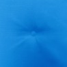 Cojines de silla de jardín 4 uds tela azul 40x40x3 cm 2