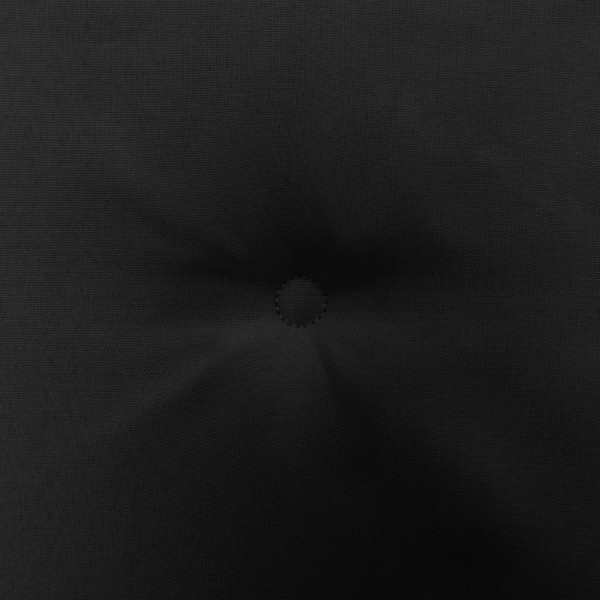 Cojines de silla de jardín 4 uds tela negro 40x40x3 cm M 2