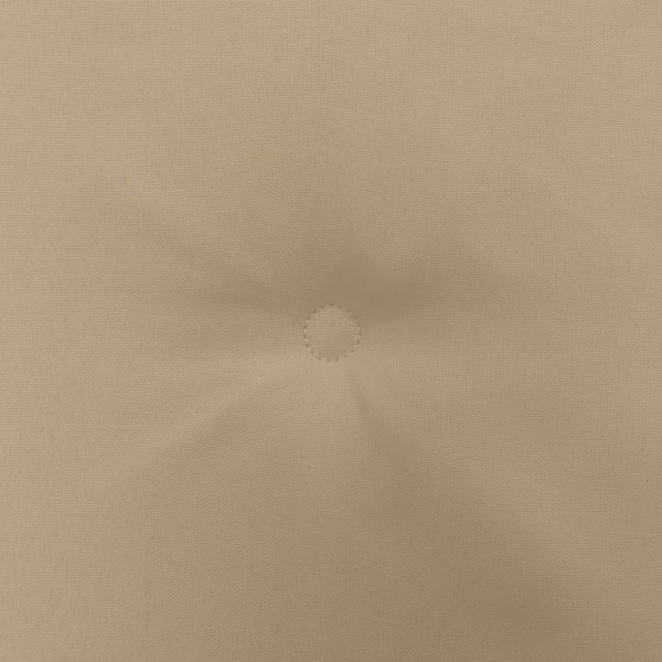 Cojines de silla de jardín 2 uds tela Oxford beige 50x50x3 cm M 2