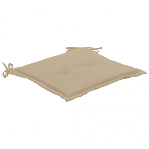 Cojines de silla de jardín 2 uds tela Oxford beige 50x50x3 cm M 3
