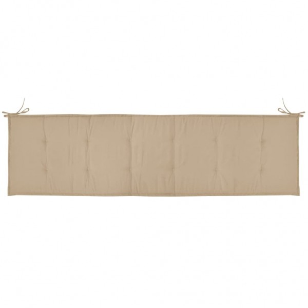 Almofadão p/ banco de jardim 180x50x3 cm tecido oxford bege M 4