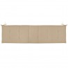Cojín de banco de jardín tela Oxford beige 180x50x3 cm 4