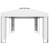 Gazebo com telhado duplo 3x6 m branco 3
