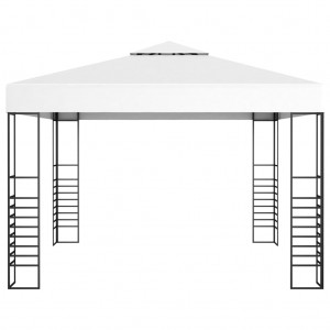 Carpa cenador de jardín blanco 3x3 m H