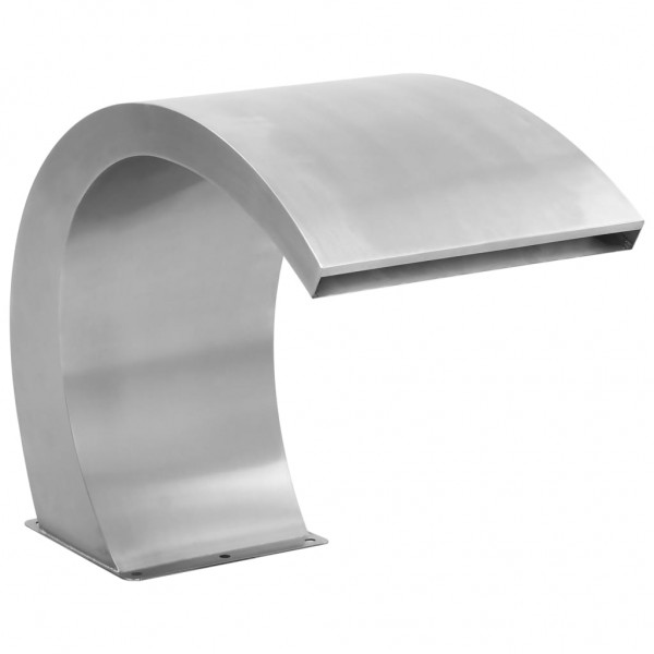 Fuente cascada de piscina con LEDs acero inoxidable 30x60x45 cm D