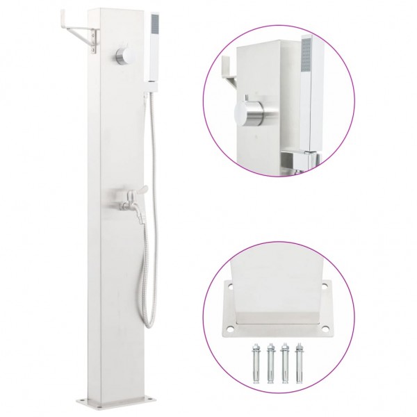 Grifo para ducha de jardín acero inoxidable 110 cm D