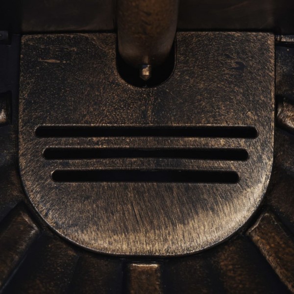 Fonte de parede com design cabeça de leão cor bronze M 3