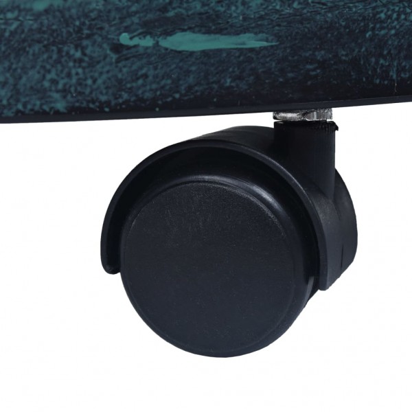 Suportes com rodas para plantas 6 pcs 38 cm plástico verde M 4