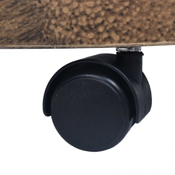 Suportes com rodas para plantas 6 pcs 38 cm plástico bronze M 4