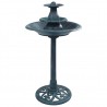 Fuente de baño para pájaros plástico verde 50x91 cm 3