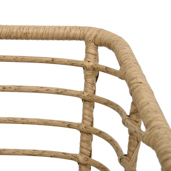 3 pcs conjunto bistrô vime PE cor carvalho M 4