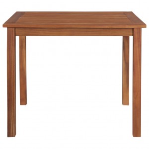 Mesa de jardín madera maciza de acacia 85x85x74 cm H