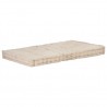 Cojín para palés algodón beige 120x80x10 cm 1