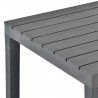 Mesa de jardín de plástico gris antracita 78x78x72 cm 4