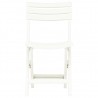 Cadeiras de jardim dobráveis 2 pcs plástico branco 3