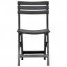 Cadeiras de jardim dobráveis 2 pcs plástico antracite 3