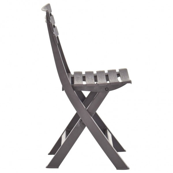 Cadeiras de jardim dobráveis 2 pcs plástico moca M 4