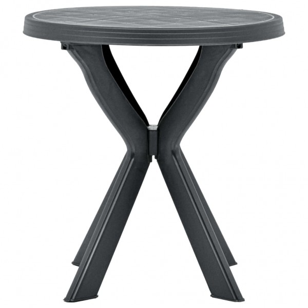 Mesa bistro gris antracita plástico Ø70 cm M 2