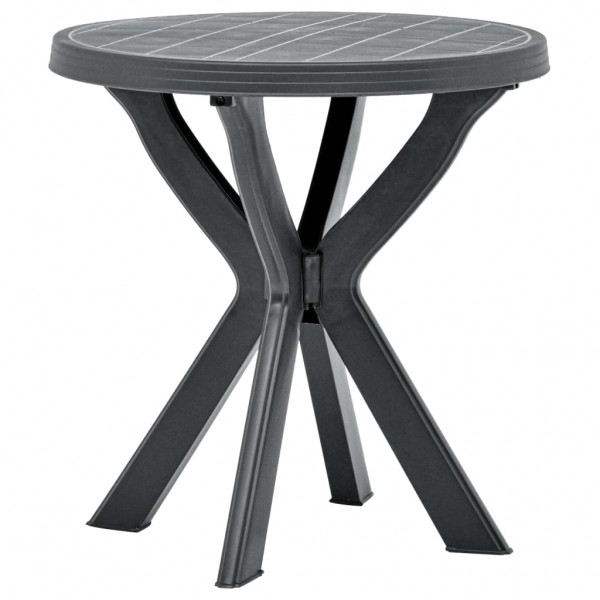Mesa bistro gris antracita plástico Ø70 cm M 3