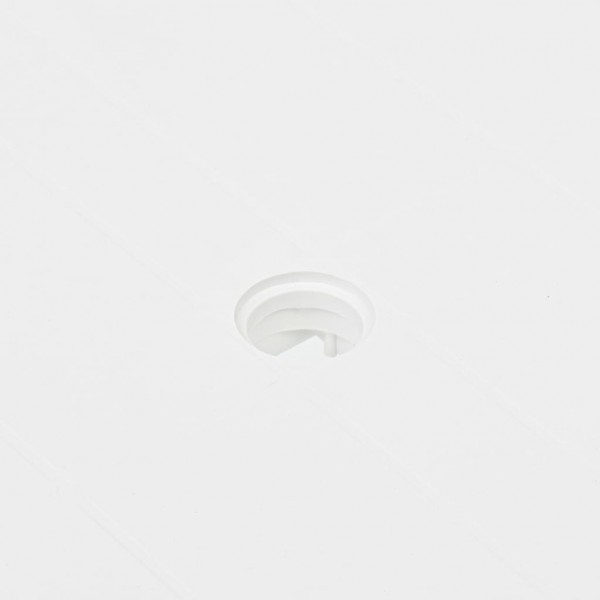 Mesa de jardim 80x75x72 cm plástico branco M 2