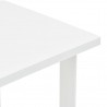 Mesa de jardín de plástico blanco 80x75x72 cm 4