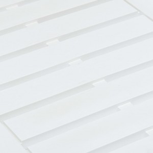 Mesa de jardín de plástico blanco 78x55x38 cm H