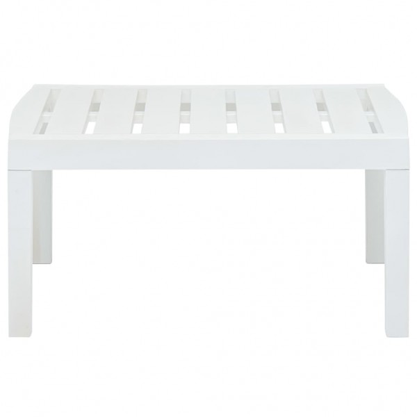 Mesa de jardim 78x55x38 cm plástico branco M 3