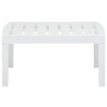 Mesa de jardim 78x55x38 cm plástico branco 3