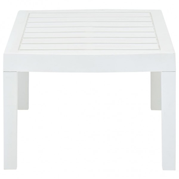 Mesa de jardim 78x55x38 cm plástico branco M 4
