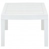 Mesa de jardín de plástico blanco 78x55x38 cm 4