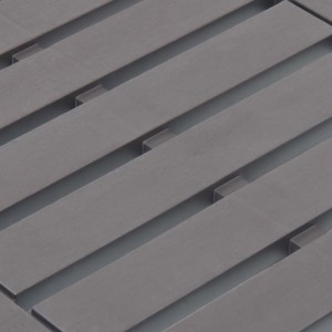 Mesa de jardín de plástico moca 78x55x38 cm H